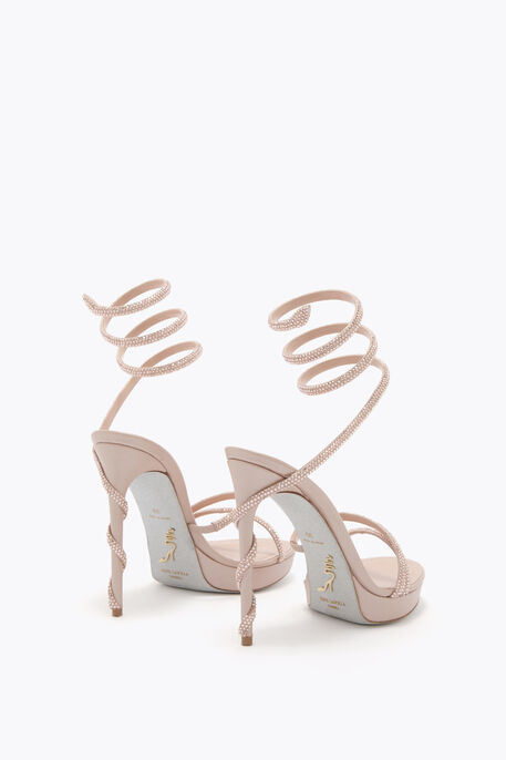 MARGOT NUDE PLATFORM SANDAL 120