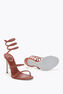 CLEO RUST SATIN/RED FLAME STRASS SANDAL