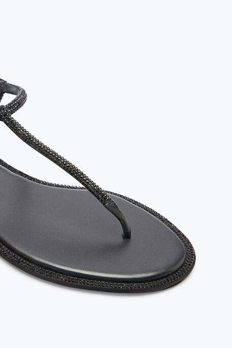 DIANA CRYSTAL BLACK SANDAL 10