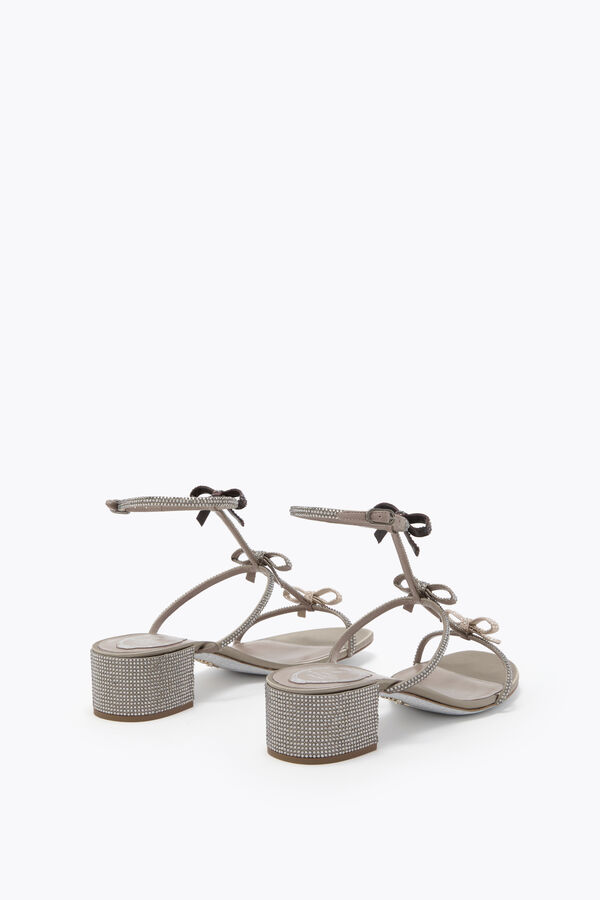 CATHERINA FOG SATIN/BLK DIAMON-G.SHADOW-JET S SANDAL
