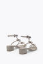 CATHERINA FOG SATIN/BLK DIAMON-G.SHADOW-JET S SANDAL