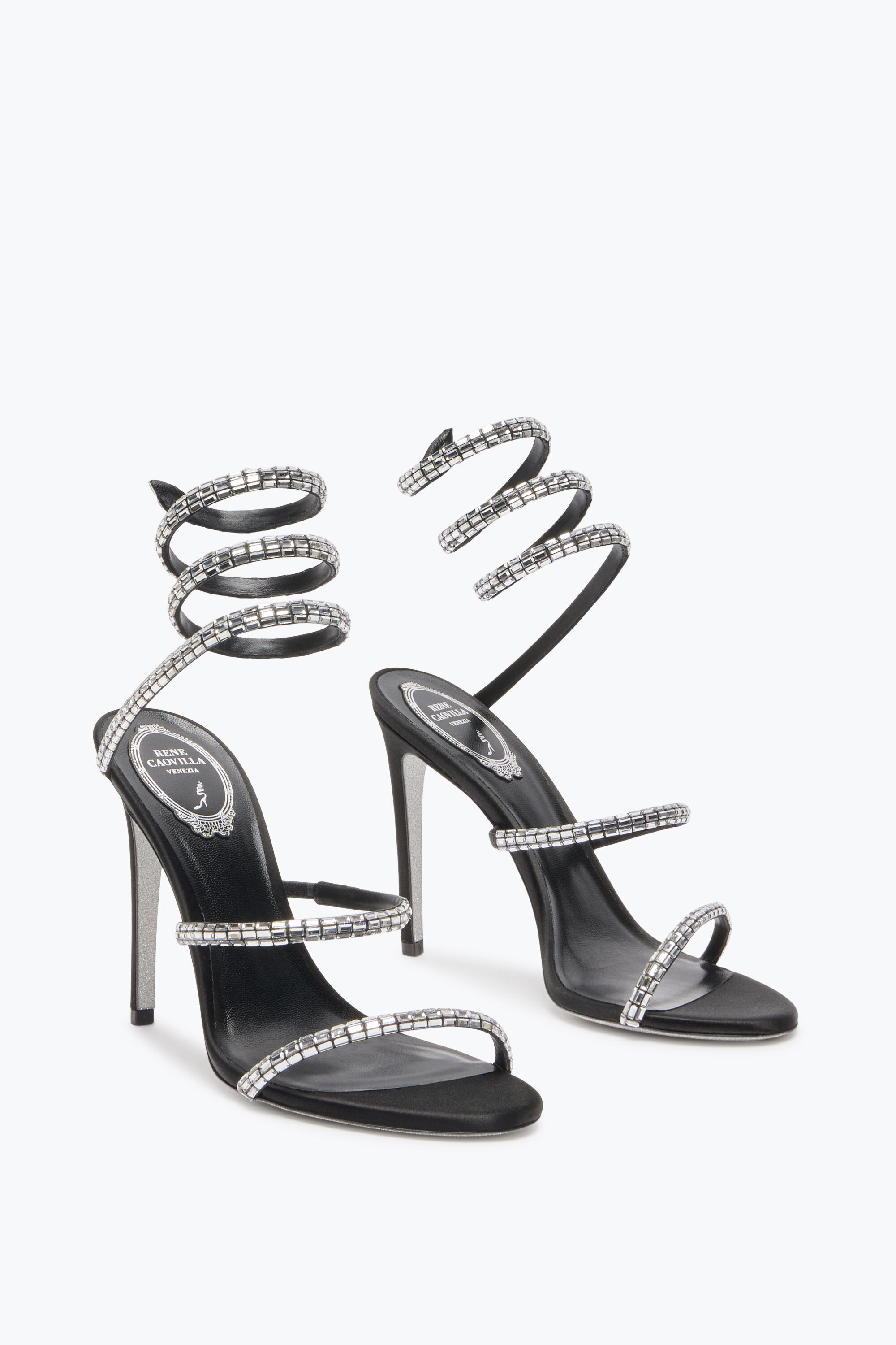 Jeweled sandals with crystals and gems | René Caovilla®