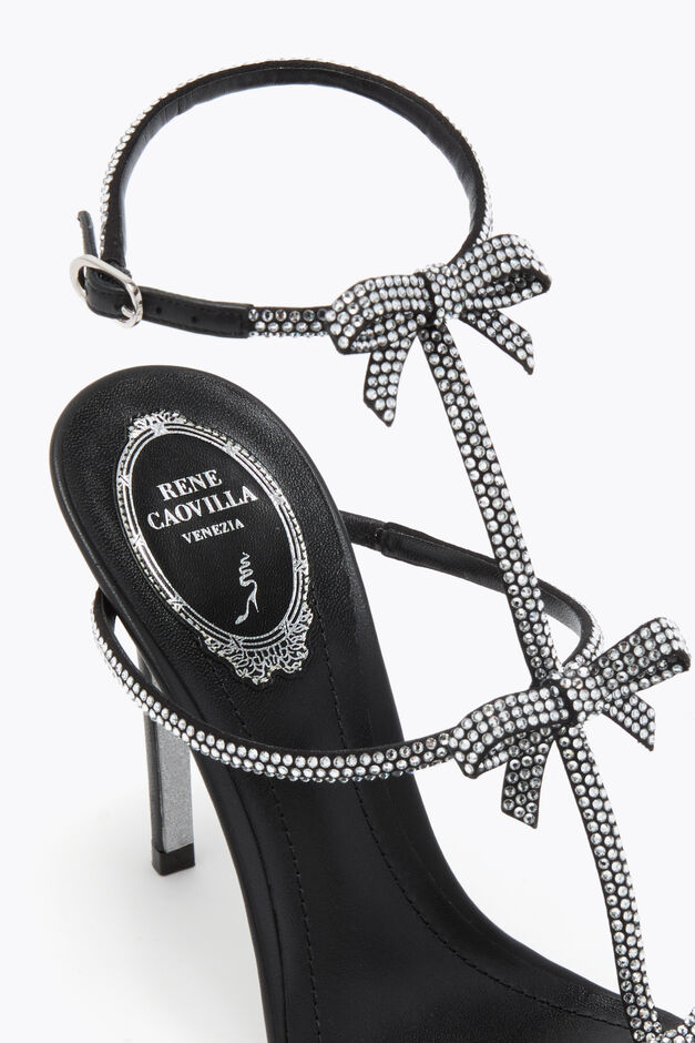 CATERINA BLACK AND SILVER SANDAL 105