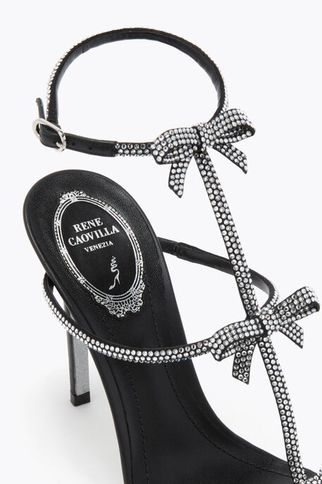 CATERINA BLACK AND SILVER SANDAL 105 CATERINA BLACK AND SILVER SANDAL 105