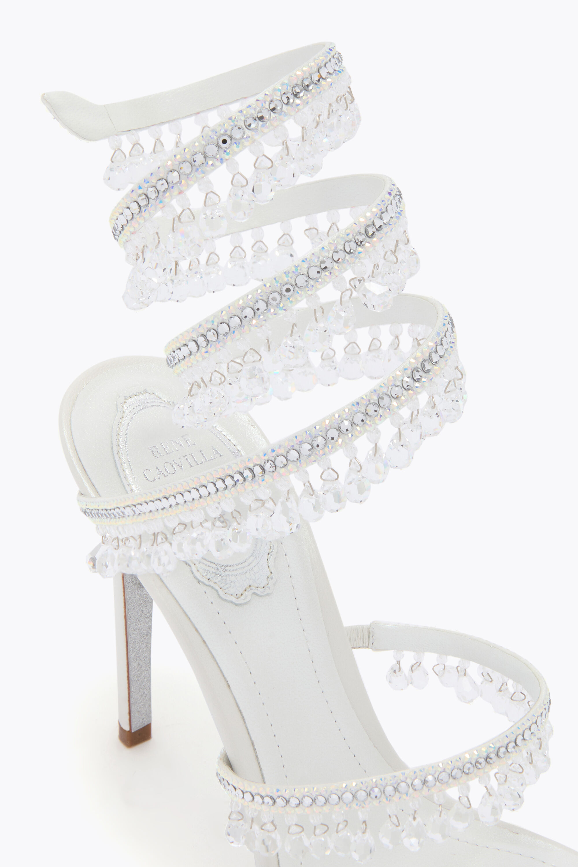Rene’ Caovilla Crystal Sandals Jeweled Galaxia Crystal Deep Blue Sandal 105 | Rene Caovilla®