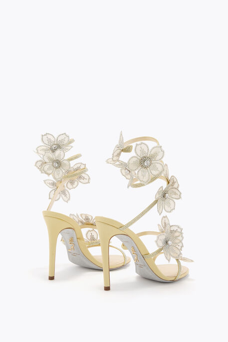 PEACH FLOWER LEMON YELLOW SANDAL 105