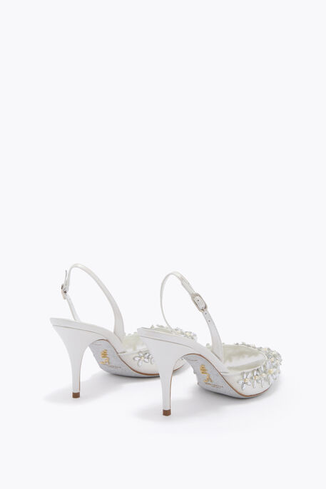 EVA WHITE SLINGBACK 80