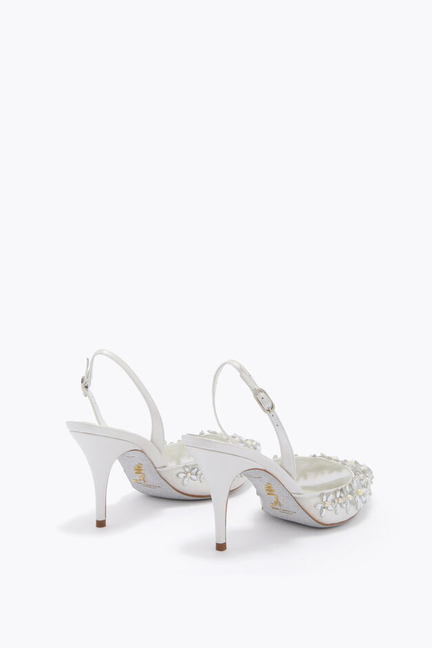 EVA WHITE SLINGBACK 80