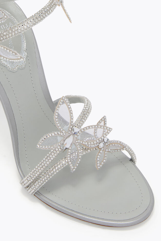 MARGOT METALLIC SILVER SANDAL 105