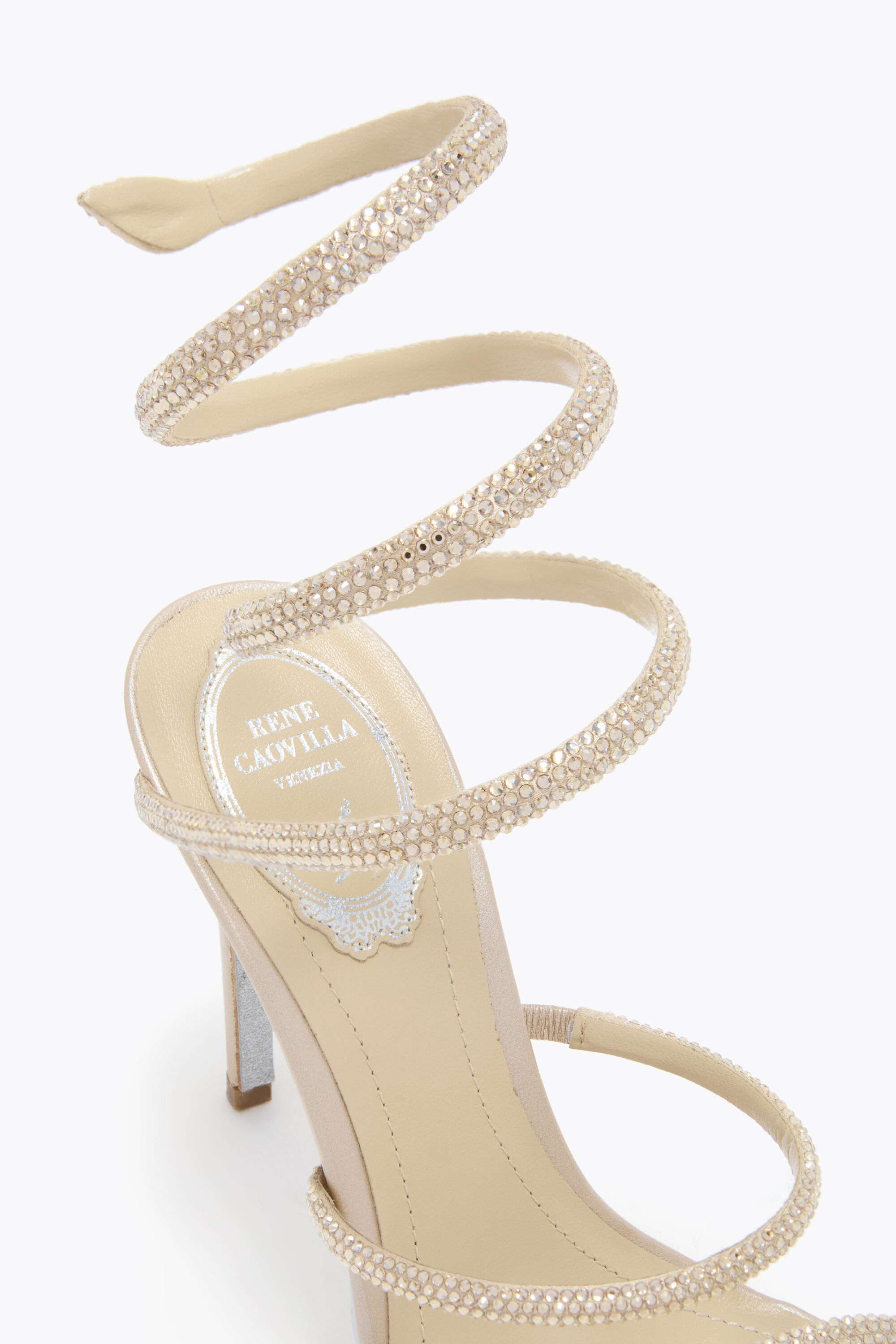 Jeweled sandals with crystals and gems | René Caovilla®
