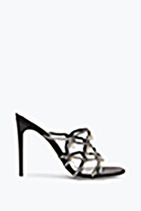 ESMERALDA BLACK SLIDER SANDAL 105