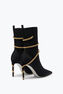 Margot Black And Gold Ankle Boot 105
