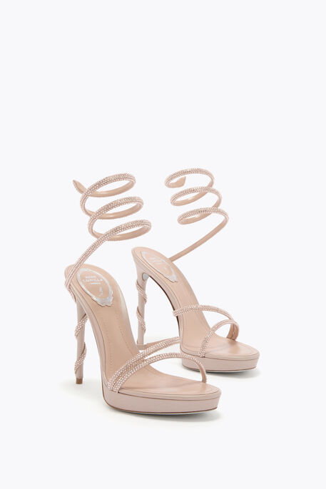 MARGOT NUDE PLATFORM SANDAL 120