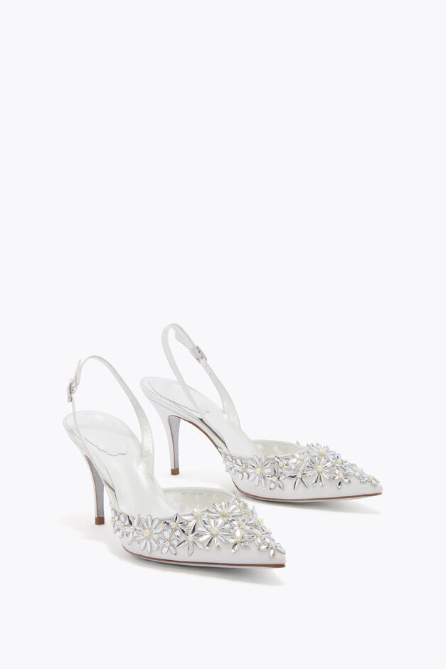 EVA WHITE SLINGBACK 80