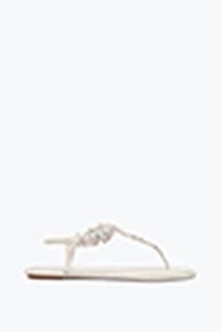 EDEN IVORY THONG SANDAL 10
