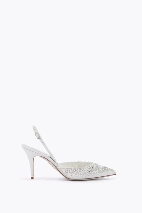 EVA WHITE SLINGBACK 80