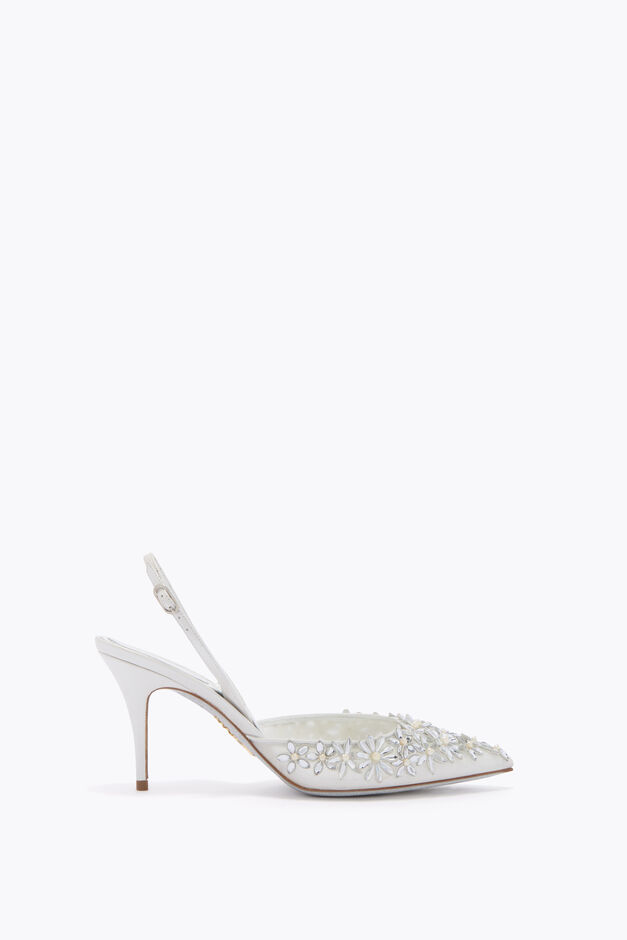 EVA WHITE SLINGBACK 80