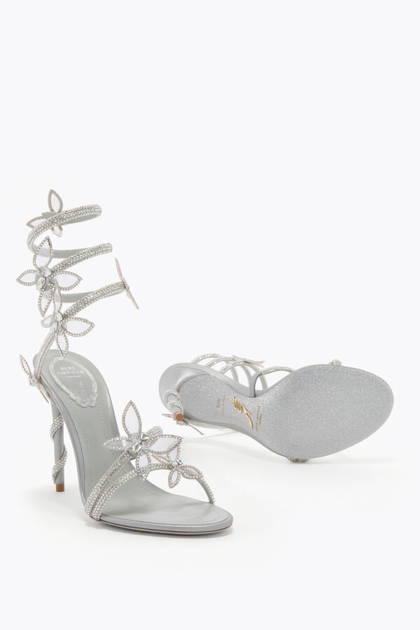 MARGOT METALLIC SILVER SANDAL 105 MARGOT METALLIC SILVER SANDAL 105