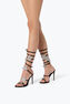 SUPER CLEO STAR BLACK & SILVER SANDAL 105