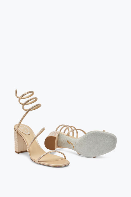 Cleo  Crystal Beige Sandal 80 Cleo  Crystal Beige Sandal 80