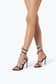 CLEO STAR BLACK & SILVER SANDAL 105