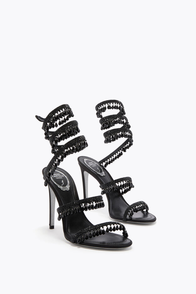 CHANDELIER BLACK SANDAL 105