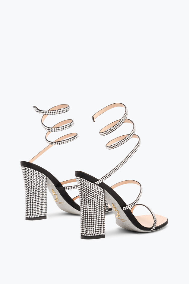 CLEO BLACK SANDAL WITH SOUL HEEL 105