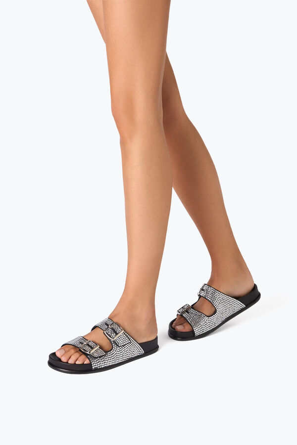 Emma Black Slider Sandal 20