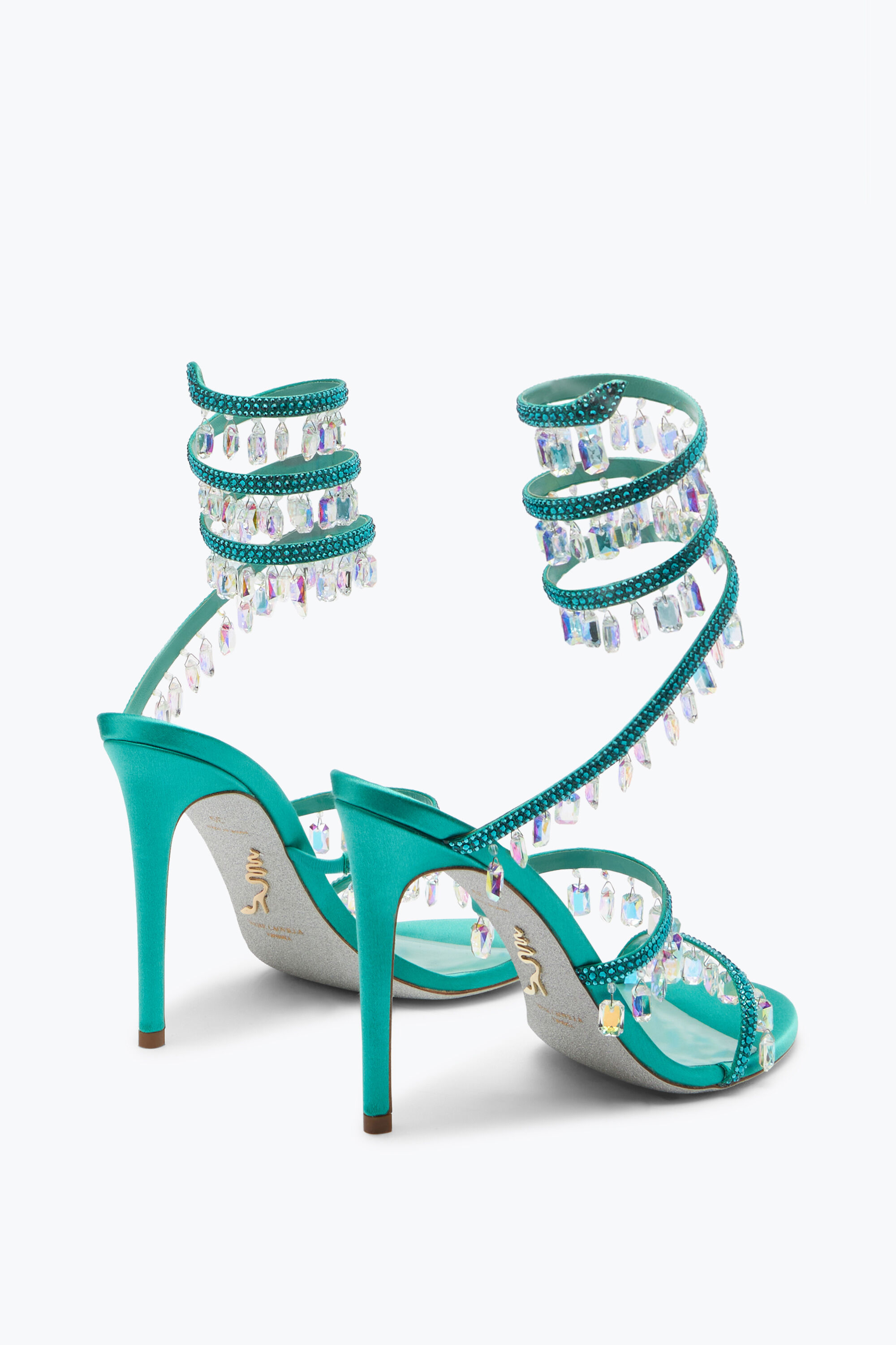 新品未使用MARI GIUDICELLI CARMEN SANDAL Jeweled Caterina Crystal Fuchsia Sandal 105 | Rene Caovilla®