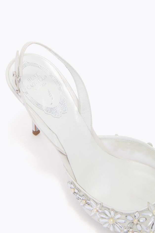 EVA WHITE SLINGBACK 80