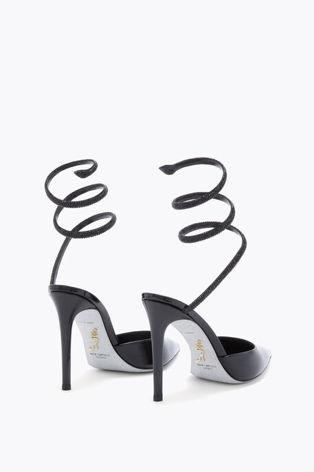 CLEO BLACK PATENT LEATHER PUMP 105