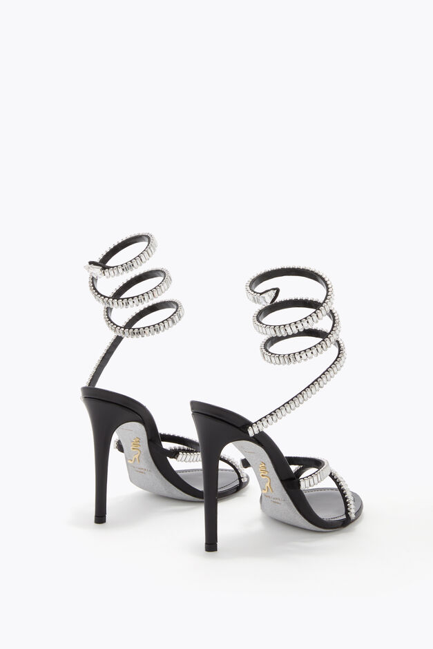 CLEO SPARK BLACK AND SILVER SANDAL 105