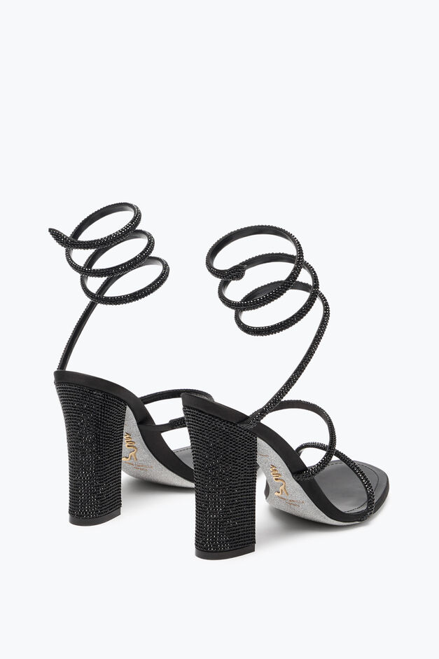CLEO TOTAL BLACK SANDAL WITH SOUL HEEL 105