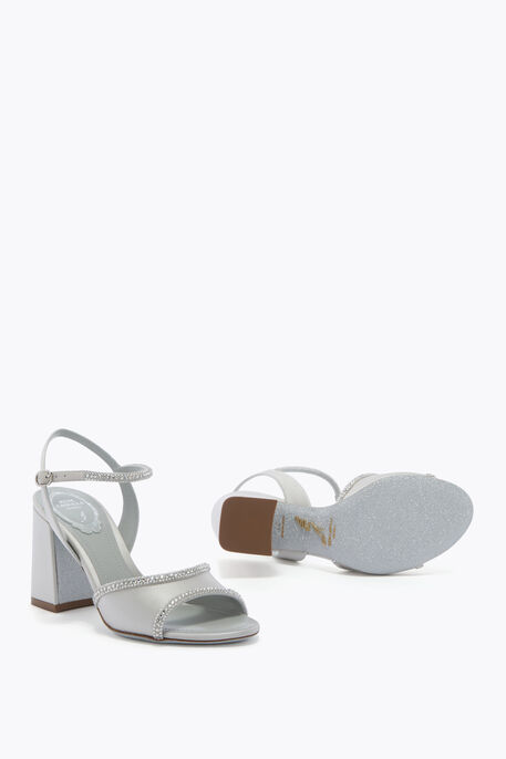 MARGHERITA PEARL GREY SANDAL 80