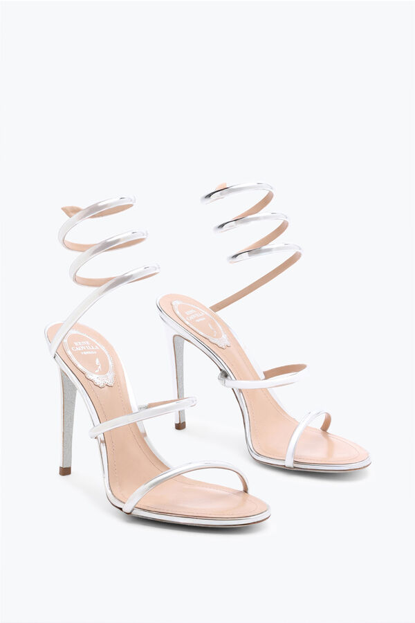 Cleo Metallic Silver Sandal 105