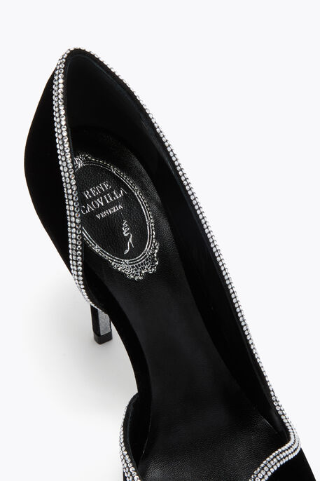 ONDA BLACK VELVET PUMP 100