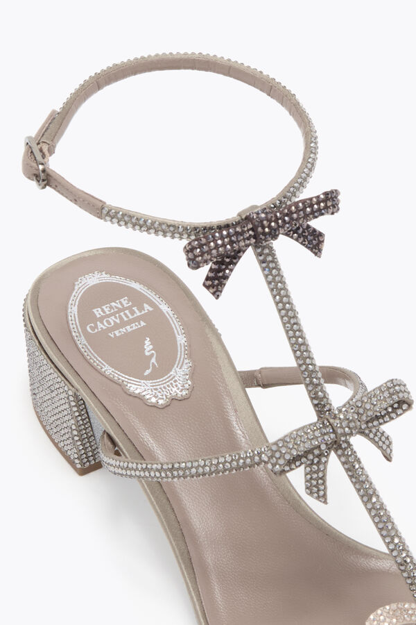 CATHERINA FOG SATIN/BLK DIAMON-G.SHADOW-JET S SANDAL