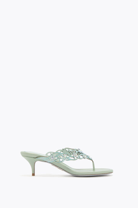 EDEN MINT GREEN THONG MULE 50