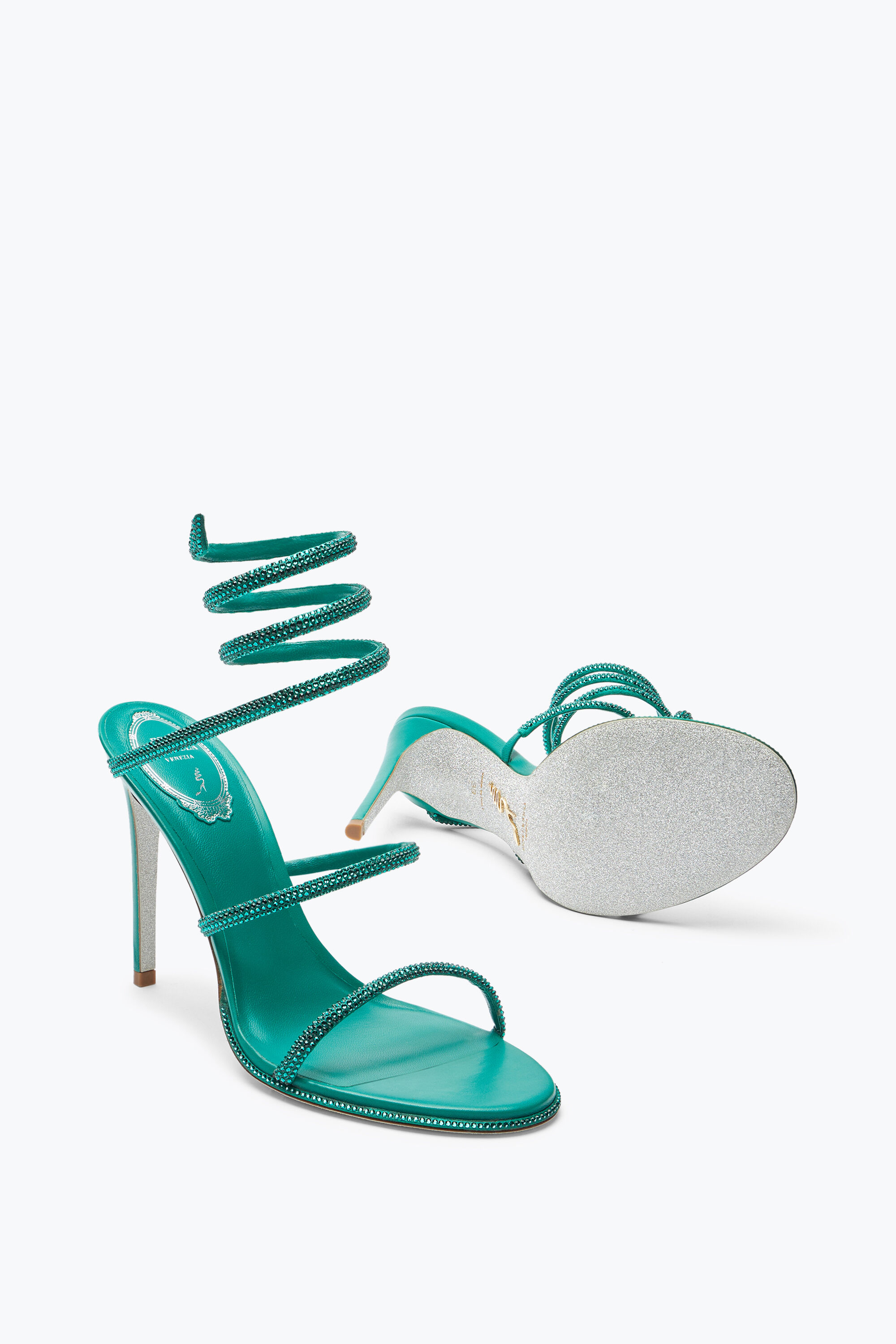 Teal green sandals discount