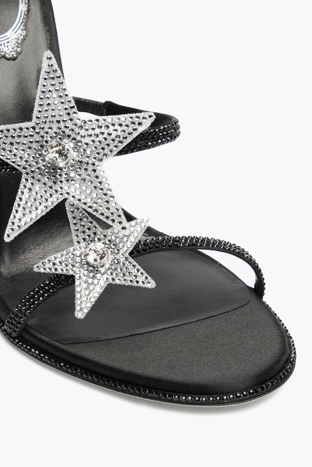 CLEO STAR BLACK & SILVER SANDAL 105