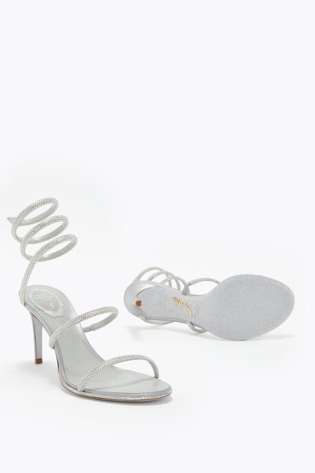 CLEO SILVER SANDAL 80 CLEO SILVER SANDAL 80