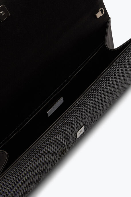 Zafira Black Clutch With All-Over Crystals Zafira Black Clutch With All-Over Crystals