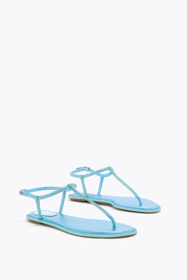 DIANA SKY BLUE SANDAL WITH CRYSTALS 10