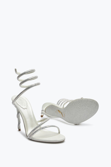 Margot Crystal Ivory Sandal 105 Margot Crystal Ivory Sandal 105