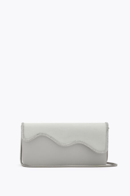 BORSE GREY SATIN/C.SILVER SHADE STRASS - CAOVILLA BAGS