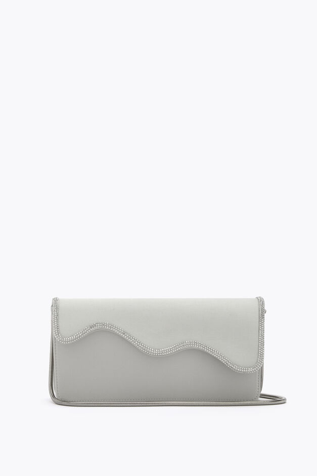 BORSE GREY SATIN/C.SILVER SHADE STRASS - CAOVILLA BAGS