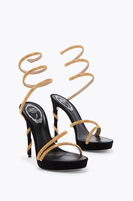 MARGOT HONEY PLATFORM SANDAL 120