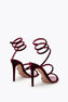 CLEO RUBINO VELVET SANDAL