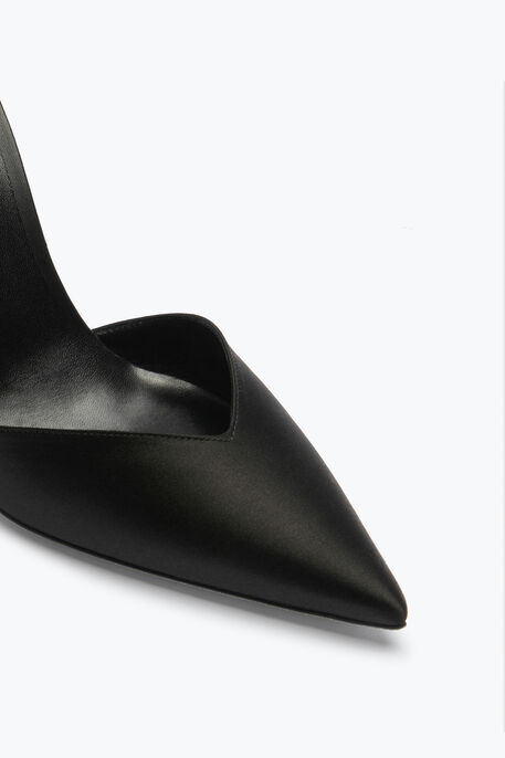 Cleo Crystal Black Open-Back Pump 105