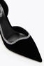 ONDA PUMP BLACK VELVET/CRYSTAL STRASS PUMP